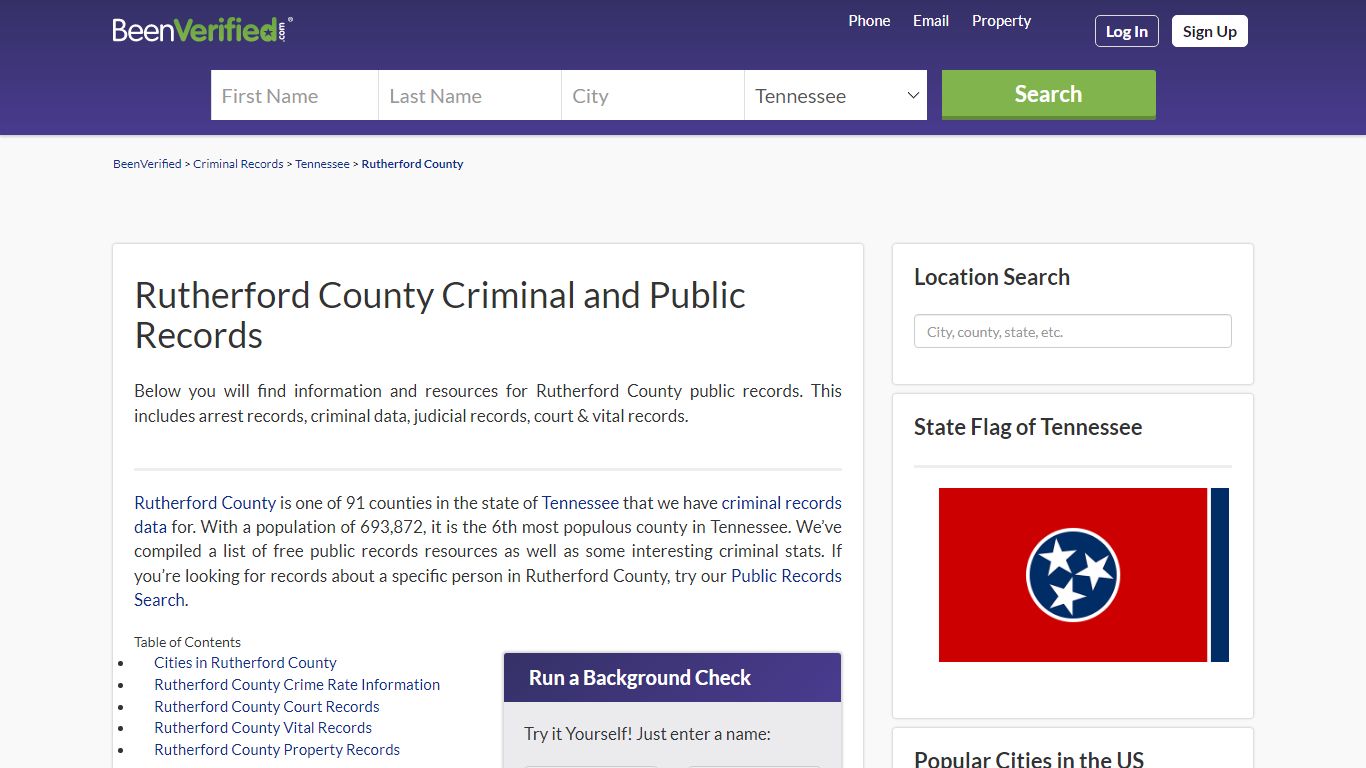 Rutherford County Arrest Records in TN - Court & Criminal Records ...